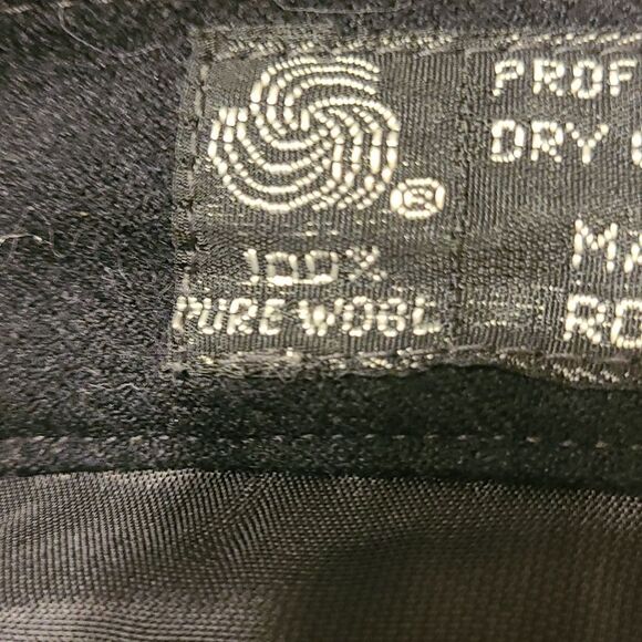 Size 10 Giorgio Sant'Angelo Black Wool Maxi Skirt - Picture 4 of 6